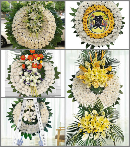 山东莱芜莱城区和庄镇小英章村花圈速递